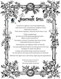 Nightmare Spell Wicca Golgeler Kitabi Cadi
