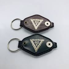 2 Vtg 40 & 8 Minneapolis Voiture #45 Chef de Chemin de Fer Keychain