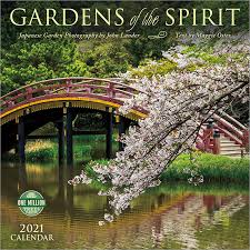 Gardens Of The Spirit 2021 Wall Calendar Japanese Garden Photography By John Lander Amber Lotus Publishing