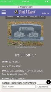 Ira Elliott Sr (1882-1986)