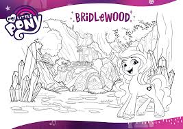Color individual pages or download a bunch to make your own coloring book. 2647154 Safe Izzy Moonbow Pony Unicorn G5 Official Black And White Bridlewood Forest Coloring Page Crystal Female Forest Grayscale Monochrome Open Mouth Smiling Solo Text Derpibooru
