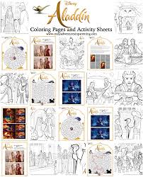 A huge collection of free valentine's day printables. Aladdin Coloring Pages And Activity Sheets Crazy Adventures In Parenting