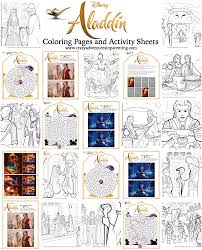 School's out for summer, so keep kids of all ages busy with summer coloring sheets. Aladdin Coloring Pages And Activity Sheets Crazy Adventures In Parenting