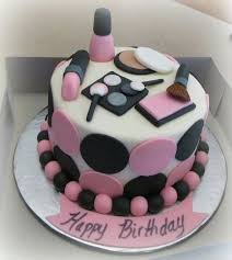 From a very young age, girls become conscious about their looks, and items like lipstick, eyeliner, nail polish, etc., attract them immensely. Happy Birthday Make Up Cake