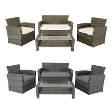 0% apr available on orders over £500. Charles Bentley Deluxe 4 Piece Rattan Garden Furniture Set