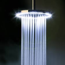 Add Innovative Light Therapy To Your Bathroom Rio White Led Circular Shower Head From Crosswat White Led Lights Ceiling Mounted Shower Head Fixed Shower Head