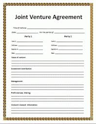 Joint Venture Agreement Template Word Excel Pdf Templates Contract Template Rental Agreement Templates Joint Venture