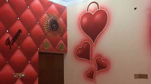 صبغ غرفة عرس بلون الاحمر 2018 Youtube