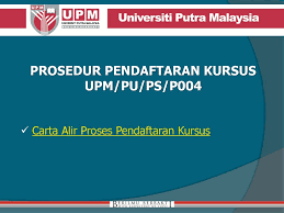 Kos yang ditawarkan di uitm. Prosedur Pendaftaran Kursus Upm Pu Ps P Ppt Download