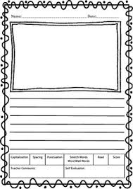 Start reading independently (if not accomplished in first grade) begin to read with more fluency (recognizing words without spelling out) Writing Paper Kindergarten 2nd Grade By Kreative Kreations Tpt