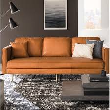A faux leather couch peeling is of interest to you? Allmodern Kaitlin 89 Faux Leather Square Arm Sofa Reviews Wayfair