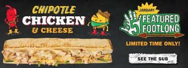 Five dollar foot long harmonica tab. Grubgradesubway Five Dollar Footlong For January 2013 Chipotle Chicken And Cheese Grubgrade