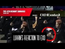160410 Luhan Reaction To Exo The 4th Vchart Awards