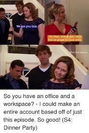 Watch the office online free in hd, compatible with xbox one, ps4, xbox 360, ps3, mobile, tablet and pc. The Office Dinner Party Zimer