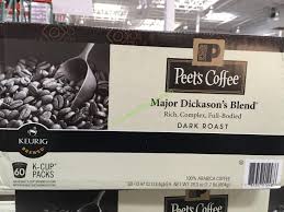 If you want to try it before buying it, free samples inside costco. Peet S Major Dickason S Blend K Cup 60 Count Pack Costcochaser