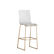 See more ideas about bar stools, clear bar stools, lucite bar stools. Gabby Home King Antique Gold And Clear Acrylic Bar Stool Sch 151345 Bellacor
