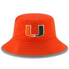 Men S New Era Orange Miami Hurricanes 2016 Training Bucket Hat Miami Hurricanes Miami Hurricanes Apparel New Era