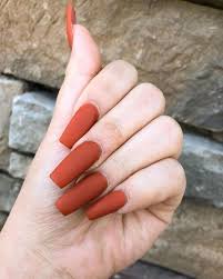 Love fancy nail art but do not have the artistic touch or a steady hand? Pin By Slayingrose On Nail Art Orange Acrylic Nails Winter Nails Acrylic Yellow Nails