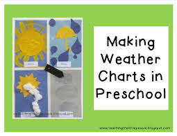 making weather charts in preschool teaching the little people