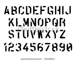 Military Stencil Font Spray Paint Graffiti Texture White Background Buy This Stock Vector On Shutterstock Find Other Image Stencil Font Graffiti Stencils