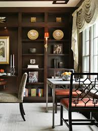 For extra privacy, set up gorgeous folding oriental room dividers with delicate cherry blossom designs that are beautiful, scenic, and serene. Glam Dining Room With Asian Influences Hgtv