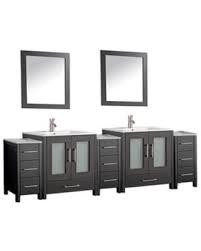 When contemplating the number of sinks needed within your vanity, evaluate your current use. Big Deal On Mtd Vanities Argentina 96 Inch Double Sink Bathroom Vanity And Cabinets Set Espresso