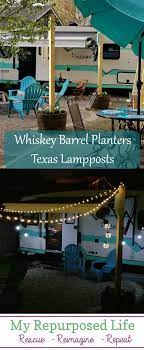 Whiskey Barrel Light Posts Fairy Lights Barrel Light Post Solar Lights Outdoor Solar Lights