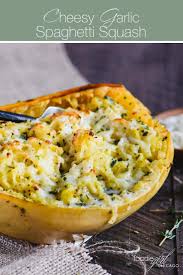 Want A Great Recipe For Roasted Spaghetti Squash This Cheesy Stuffed Spaghetti Squash Gives You A Big Servi Recipes Tasty Vegetarian Recipes Garlic Spaghetti