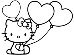 Stampa disegno di hello kitty con palloncini da colorare. Hello Kitty 72 Disegni Da Stampare E Colorare A Tutto Donna