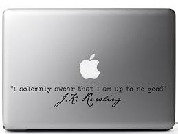 I Solemnly Swear That I Am Up To No Good Sticker J K Rowling Harry Potter Weasley Laptop Decal I Solemnly Swear That I Am Up To No Good 10 X Magical World Of Harry Potter Rowling Harry Potter Laptop Decal