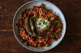 Maybe you would like to learn more about one of these? Shakshuka With Acini Di Pepe And Merguez Sausage