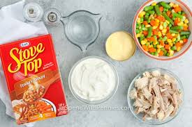 Chicken and spinach bake, savory chicken noodle bake, chicken and. Chicken Stuffing Casserole 30 Minute One Dish Meal Spend With Pennies