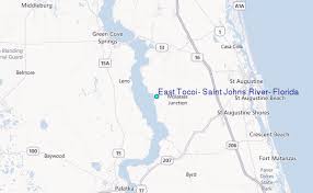 East Tocoi Saint Johns River Florida Tide Station Location