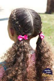 Zipper Braid Hairstyle On Curly Hair Weather Anchor Mama Mixed Kids Hairstyles Mixed Hair Care Kids Curly Hairstyles