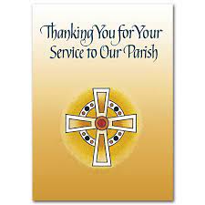 Thanking You For Your Service To Our Parish Priest Appreciation Card