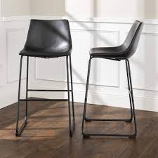 Check spelling or type a new query. Walker Edison Douglas Urban Industrial Faux Leather Armless Bar Chairs Set Of 2 Black Buy Online In Antigua And Barbuda At Antigua Desertcart Com Productid 40795055