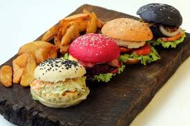 Brighten Up Your Plate With These Colourful Burgers Burger Buns Mini Burger Buns Gourmet Burgers