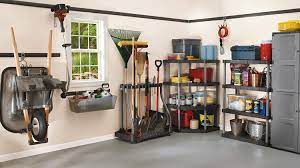 The large, solid base provides stability, so it won't tip over even with large tools. Amazon Com Rubbermaid Deluxe Tool Tower Garage Storage Holds 40 Tools Black Fg5e2800michr Home Kitchen
