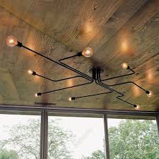 Vintage Industrial Ceiling Light Chandelier Steampunk Pendant Lamp Mount Fixture Industrial Ceiling Lights Industrial Light Fixtures Semi Flush Ceiling Lights