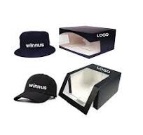Custom Baseball Hat Packaging Boxes With Clear Display Window