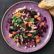 Rotkohl Papaya Salat Mit Hahnchen Rezept Papaya Salat Salat Mit Hahnchen Rotkohl