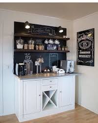 27 Creative Diy Coffee Bar Ideas For Your Cozy Home Coffeebarideas We Have In Fact Rounded Up Many Dazzling Ideas For Establis In 2020 Hausbar Kuche Mit Theke Zuhause