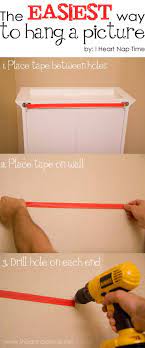 Tip Easiest Way To Hang A Picture The Inspiration Board Home Decor Hacks Household Hacks Picture Hanging