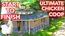 Building a 7 Coop Octagonal Chicken House - Start to Finish - YouTube