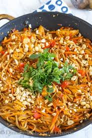 Spicy Thai Noodles With Chicken A Super Quick And Easy Dinner That Is On The Table In Minutes Full Of Great Thai Fla Spicy Thai Noodles Thai Noodles Recipes