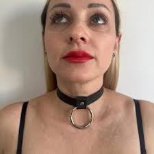 Buy Choker Quality Leather I Choker Collar Black Padded & Stitched Leather  I 35mm O Ring Locking Collar Handmade Leather Collar Choker Online in India 