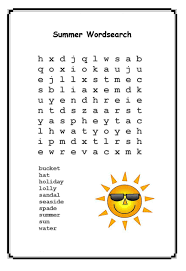 Remember to share summer word searches printable with delicious or other social media, if you curiosity with. Summer Word Search Puzzles Best Coloring Pages For Kids