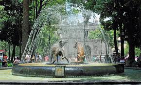 A warm colonial building constructed with volcanic stones a delightful bar carved by joel rendón and traditional tones of mexican music set to a modern rhythm; Column History Of Coyoacan Honoring Coyotes Current Publishing