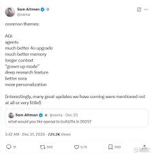 OpenAI重磅預告2025年！ AGI、Agents、GPT-4o升級版、成人模式 ...