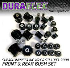 Duraflex, the world's leading brand in plastic buckles & accessories for the outdoor sporting goods over the years, duraflex has grown from a single factory in the united states, to now operating. Subaru Impreza Inc Wrx Sti 1993 2000 Front Rear Duraflex Nano Pu Black